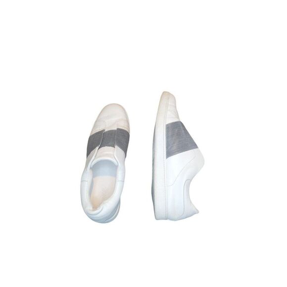 Vince Sneakers Women Sz 9 Leather Slip On White Designer Everyday Workwear - Picture 5 of 6